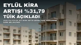 Eylül 2026 Kira Artış Oranı Açıklandı: Yüzde 31,79