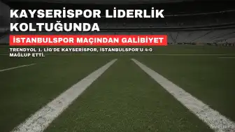 Kayserispor Liderliğe Yükseldi