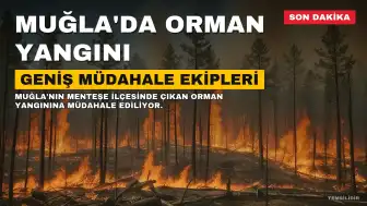 Muğla'nın Menteşe ilçesinde orman yangını: 13 helikopter ve 7 uçakla müdahale ediliyor