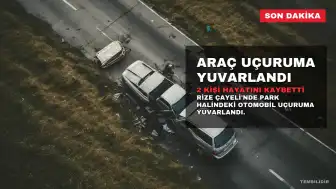 Rize'de Trafik Kazası: Otomobil Uçuruma Yuvarlandı, 2 Kişi Hayatını Kaybetti