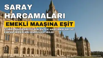 Sarayın Bir Dakikalık Harcaması, Emeklinin Üç Aylık Maaşına Eşit