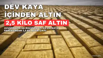 Avustralya'da 4,5 Kilogramlık Kaya İçinden 2,5 Kilo Altın Çıktı