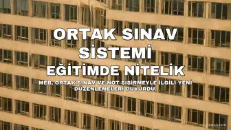 Bakan Tekin'den Ortak Sınav Sistemi ve Not Şişirmeyle İlgili Açıklamalar