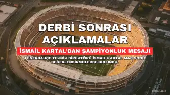 İsmail Kartal: Derbi kazanmadan da şampiyon olunabilir