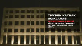 TDV Mali Kaynak İddialarını Yalanladı: Faizsiz Finans İlkelerine Uygunluk Vurgusu