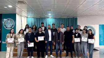 Burhaniye Uygulamalı Bilimler'de Önbüro Otomasyon Sistemi Eğitimine Sertifika Töreni