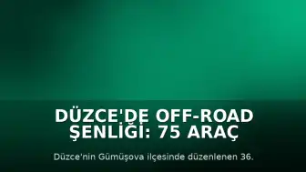Düzce'de Off-Road Şenliği: 75 Araç ve 150 Sporcu Katıldı