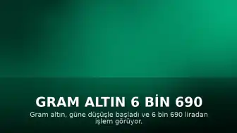 Gram Altın 6 Bin 690 Liradan İşlem Görüyor