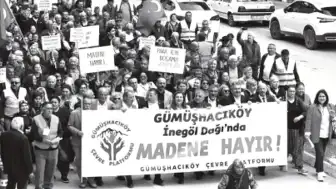 Gümüşhacıköylüler Maden İhalelerine Karşı Miting Düzenledi