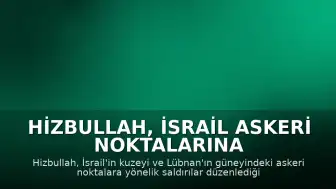 Hizbullah, İsrail Askeri Noktalarına Saldırdığını Duyurdu