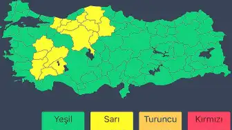 İçişleri Bakanlığı'ndan Gök Gürültülü Sağanak Yağış Uyarısı