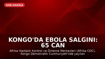 Kongo'da Ebola Salgını: 65 Can Kaybı Bildirildi