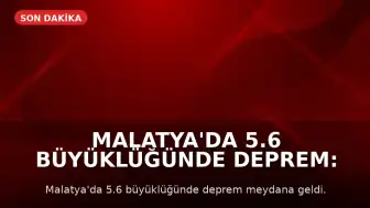 Malatya'da 5.6 Büyüklüğünde Deprem: Prof. Dr. Şener Üşümezsoy'un Tahmini Gündeme Geldi