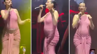 Melike Şahin'in Hamilelik Dönemindeki Sahne Performansı Tartışma Yarattı