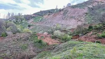 Tokat'ta Heyelan Güvenlik Kamerasına Yansıdı