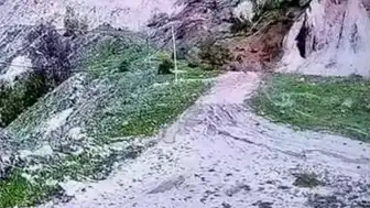 Tokat'ta Heyelan Güvenlik Kamerasına Yansıdı