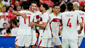 A Milli Futbol Takımı, Kuzey Makedonya'yı 4-0 Mağlup Etti