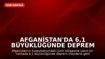 Afganistan'da 6,1 Büyüklüğünde Deprem Meydana Geldi