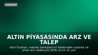 Altın Piyasasında Arz ve Talep Dengesi Yeniden Şekilleniyor