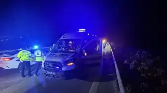 Bursa'da Otoyolda İki Aracın Çarptığı Yaya Yaşamını Yitirdi