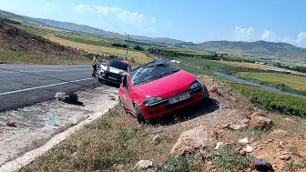 Elazığ'da Takla Atan Otomobilde 1 Kişi Yaralandı
