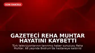 Gazeteci Reha Muhtar Hayatını Kaybetti