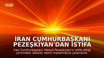 İran Cumhurbaşkanı Pezeşkiyan'dan İstifa İddialarına Yalanlama