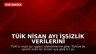 TÜİK Nisan Ayı İşsizlik Verilerini Açıkladı: Oran Yüzde 8,2'ye Yükseldi