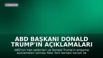 ABD Başkanı Donald Trump'ın Açıklamaları Sonrası New York Borsası Karışık Seyretti