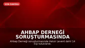 Ahbap Derneği Soruşturmasında Haluk Levent ve 13 Kişi Tutuklandı