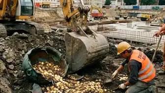 Almanya'da Hastane Otoparkında 18.5 Kilo Roma Altın Hazinesi Bulundu
