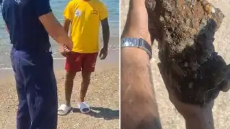 Çanakkale Kepez'de Halk Plajında Patlamamış Askeri Mühimmat Tespit Edildi