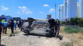 Gaziantep-Nizip Karayolu'nda Otomobil Takla Attı: 9 Yaralı