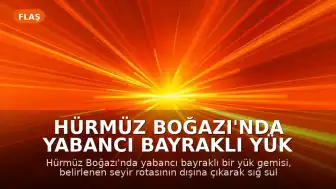 Hürmüz Boğazı'nda Yabancı Bayraklı Yük Gemisi Karaya Oturdu