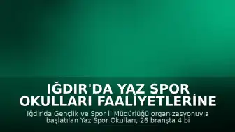 Iğdır'da Yaz Spor Okulları Faaliyetlerine Başladı