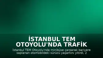 İstanbul TEM Otoyolu'nda Trafik Kazası: 1 Ölü, 2 Yaralı