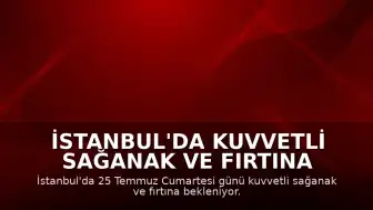İstanbul'da Kuvvetli Sağanak ve Fırtına Bekleniyor: 7 İlçe İçin Uyarı Yapıldı
