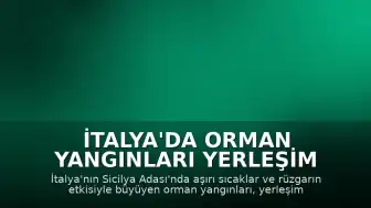 İtalya'da Orman Yangınları Yerleşim Alanlarını Tehdit Ediyor
