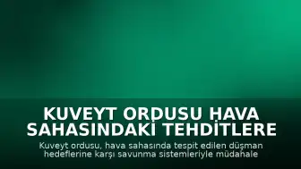 Kuveyt Ordusu Hava Sahasındaki Tehditlere Müdahale Edildiğini Duyurdu