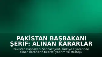Pakistan Başbakanı Şerif: Alınan Kararlar Kağıt Üzerinde Kalmayacak