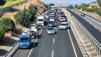 Tekirdağ-İstanbul Kara Yolunda 7 Aracın Karıştığı Zincirleme Kaza: 1 Yaralı
