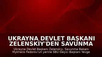 Ukrayna Devlet Başkanı Zelenskiy'den Savunma Bakanlığına Geçici Atama Kararı