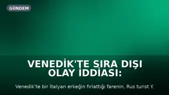 Venedik'te Sıra Dışı Olay İddiası: Fırlatılan Fare Turisti Isırdı