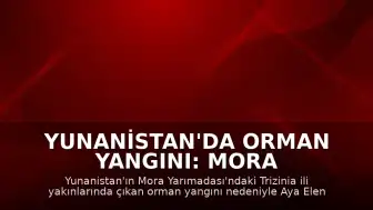 Yunanistan'da Orman Yangını: Mora Yarımadası'nda Bir Köy Tahliye Edildi