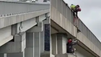 Kuzey Marmara Otoyolu Viyadüğünde Mahsur Kalan Keçiye Kurtarma Operasyonu