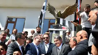 Serdal Adalı, Ardahan Beşiktaş Köyü'nde Kartal Heykeli Açılışına Katıldı