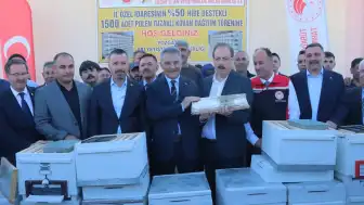 Yozgat'ta 100 Arıcıya 1500 Polen Tuzaklı Kovan Dağıtıldı