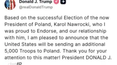 Trump: Polonya'ya 5 Bin Ek Asker Gönderilecek