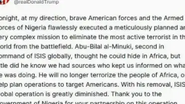 ABD: DEAŞ'ın küresel ikinci komutanı Ebu Bilal el-Minuki Nijerya'da öldürüldü