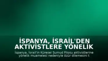 İspanya, İsrail'den Aktivistlere Yönelik Muamele İçin Özür Talep Etti